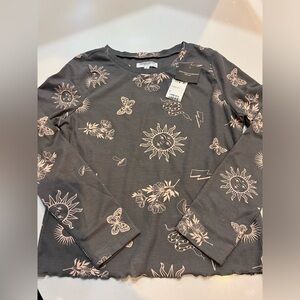 Grayson Threads Black Label Waffle Top full graphic Print Junior XL New With Tag